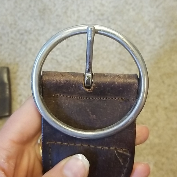 Genuine Leather Belt. Worn once! - Picture 3 of 3